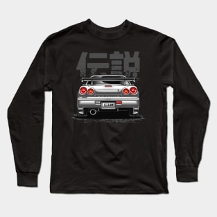 Monster Skyline GTR R34 (Pearl White) Long Sleeve T-Shirt